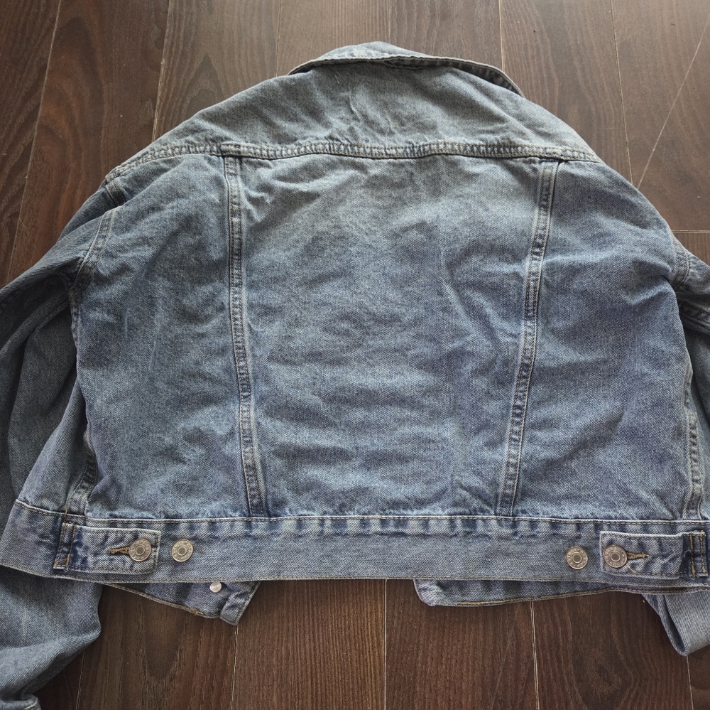 Refuge Ladies Size Large Denim Jacket With Stretch - Picture 7 of 8